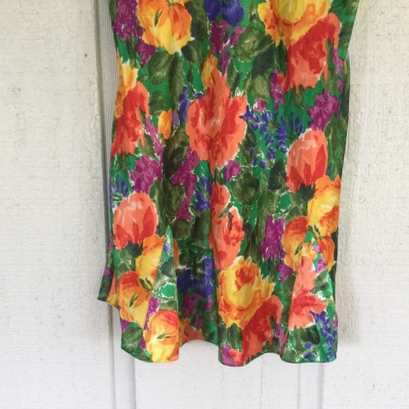 Victoria Secret Vintage Gold Tag Floral Slip Dress - Picture 3 of 13